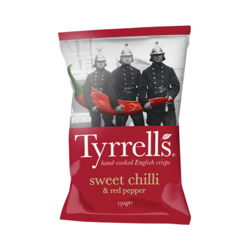 Tyrrell's Sweet Chilli and Red Pepper Crisps 150g
